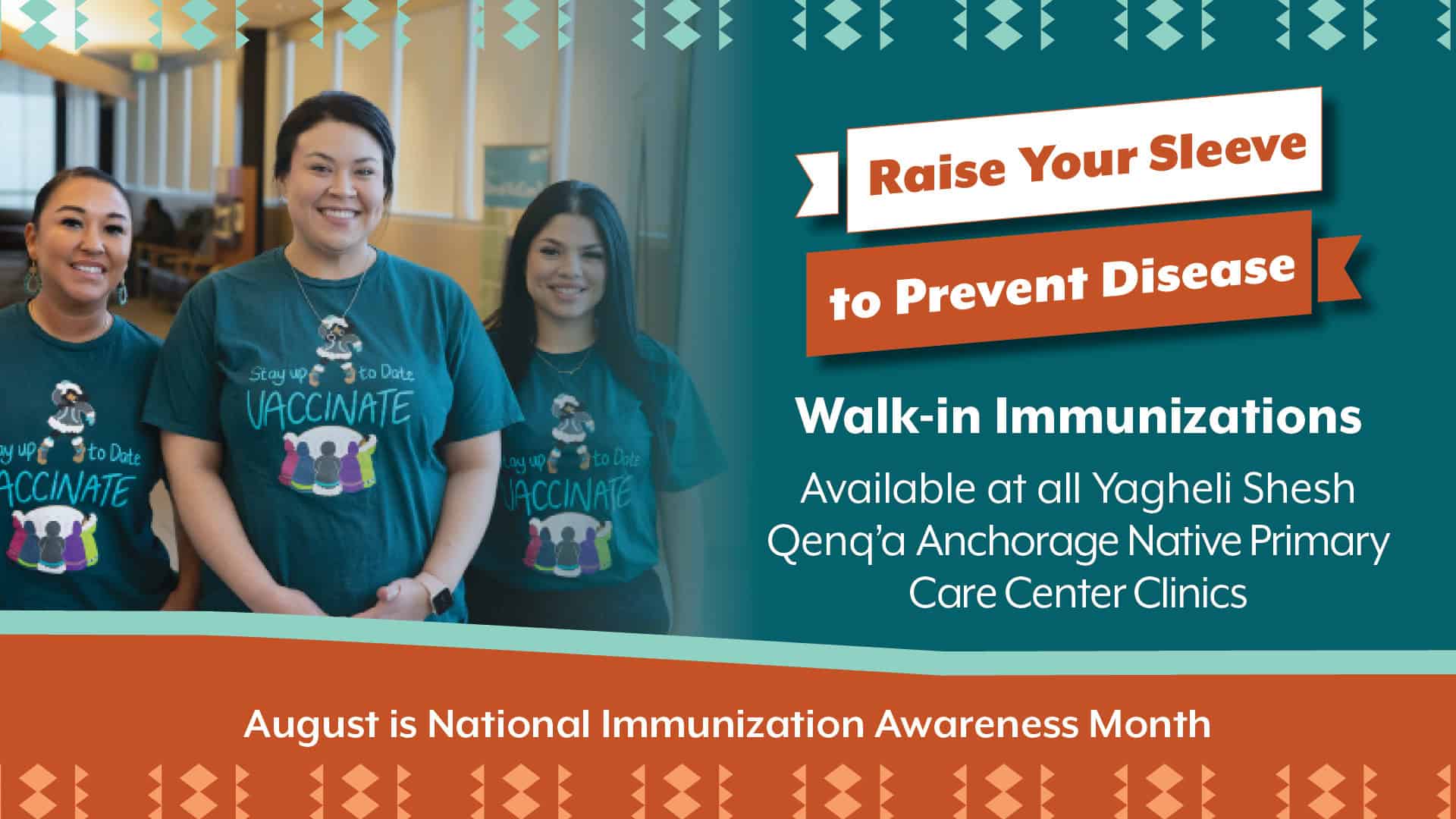 08-03-2026 Immunization Month Walk-In Clinics Website Banner
