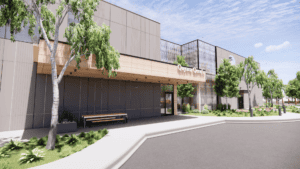 A rendering of the new Quyana Qenq’a building.